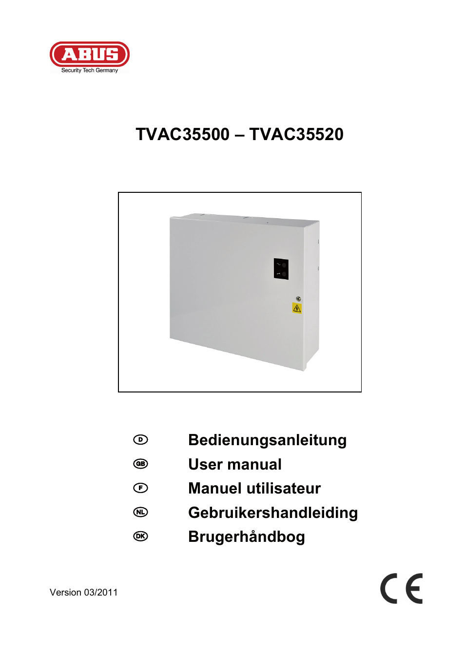 ABUS TVAC35500–TVAC35520 User Manual | 52 pages