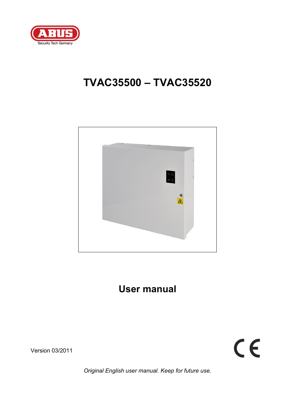 User manual | ABUS TVAC35500–TVAC35520 User Manual | Page 13 / 52