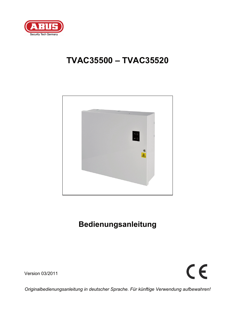 Bedienungsanleitung | ABUS TVAC35500–TVAC35520 User Manual | Page 3 / 52