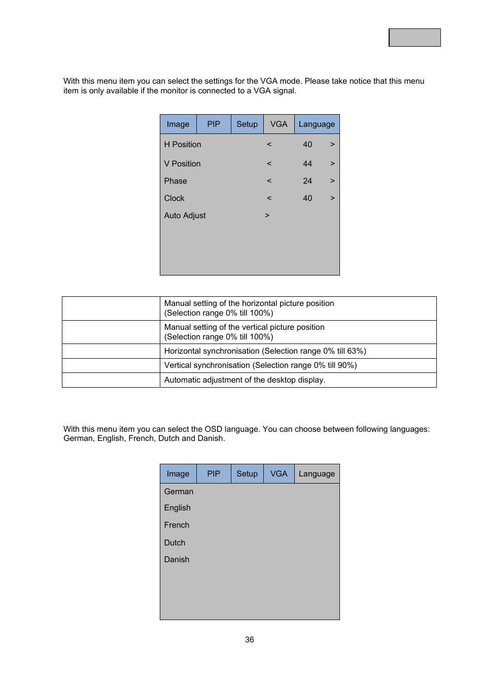 ABUS TVAC10000 User Manual | Page 36 / 92