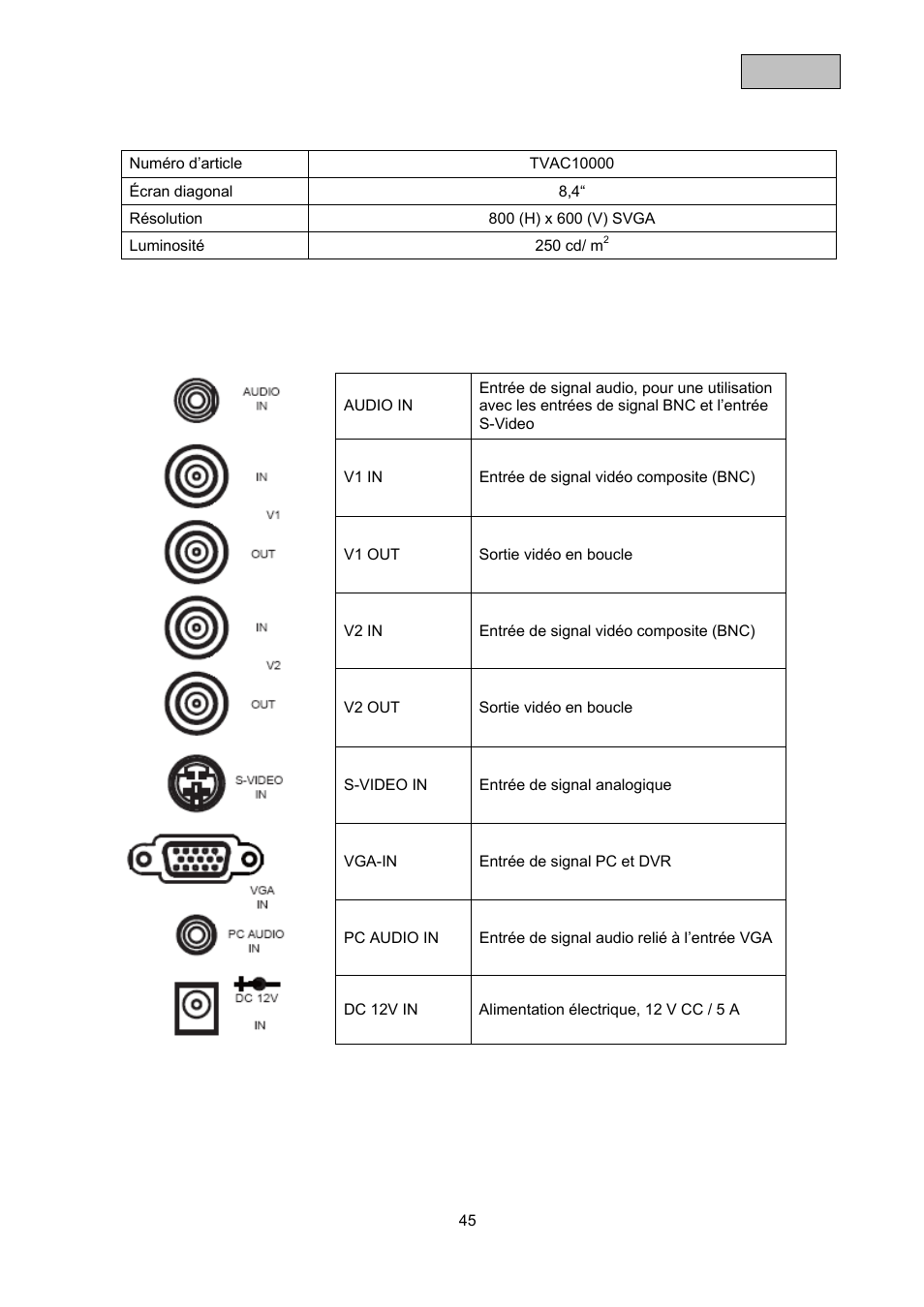ABUS TVAC10000 User Manual | Page 45 / 92
