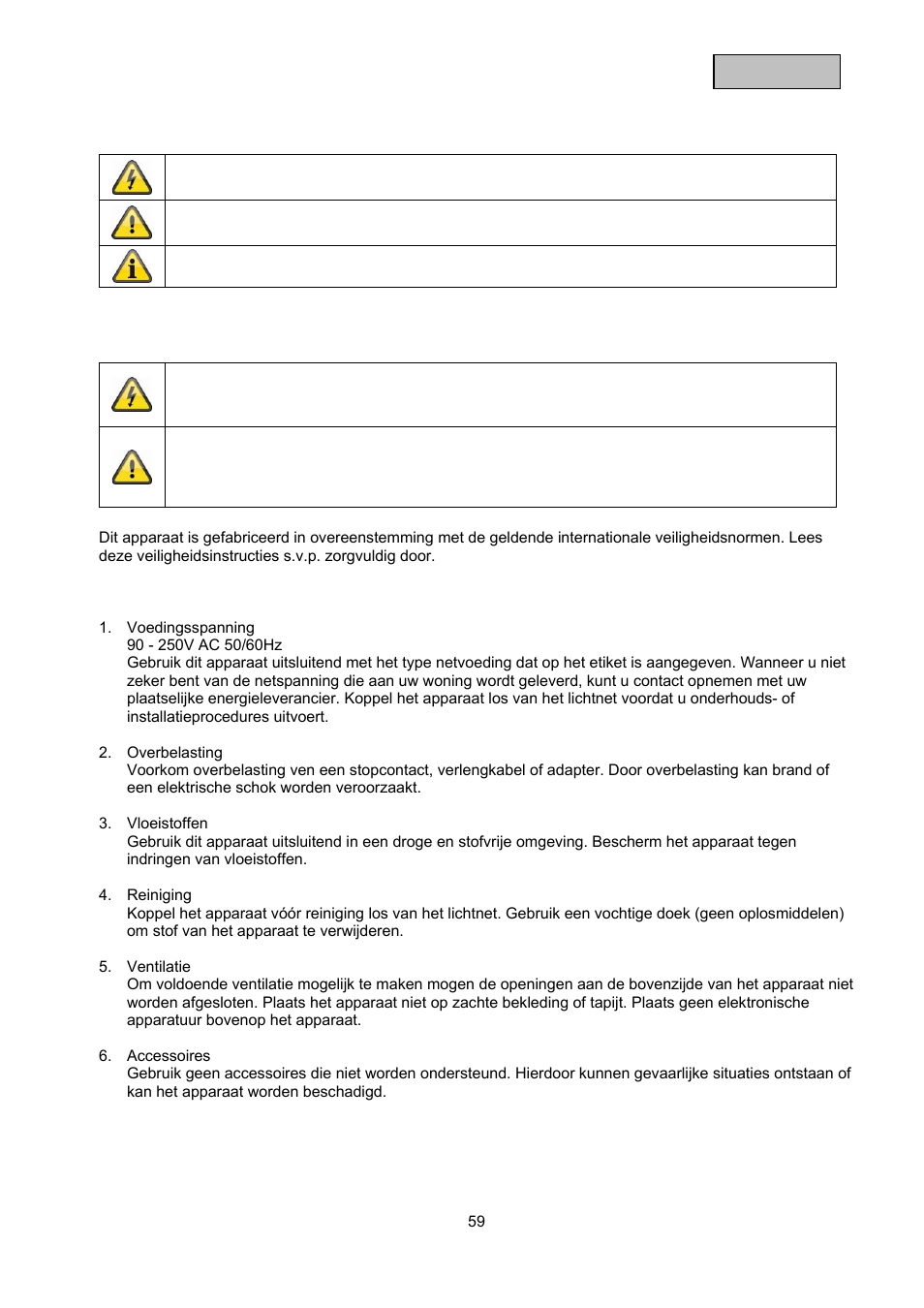 ABUS TVAC10000 User Manual | Page 59 / 92