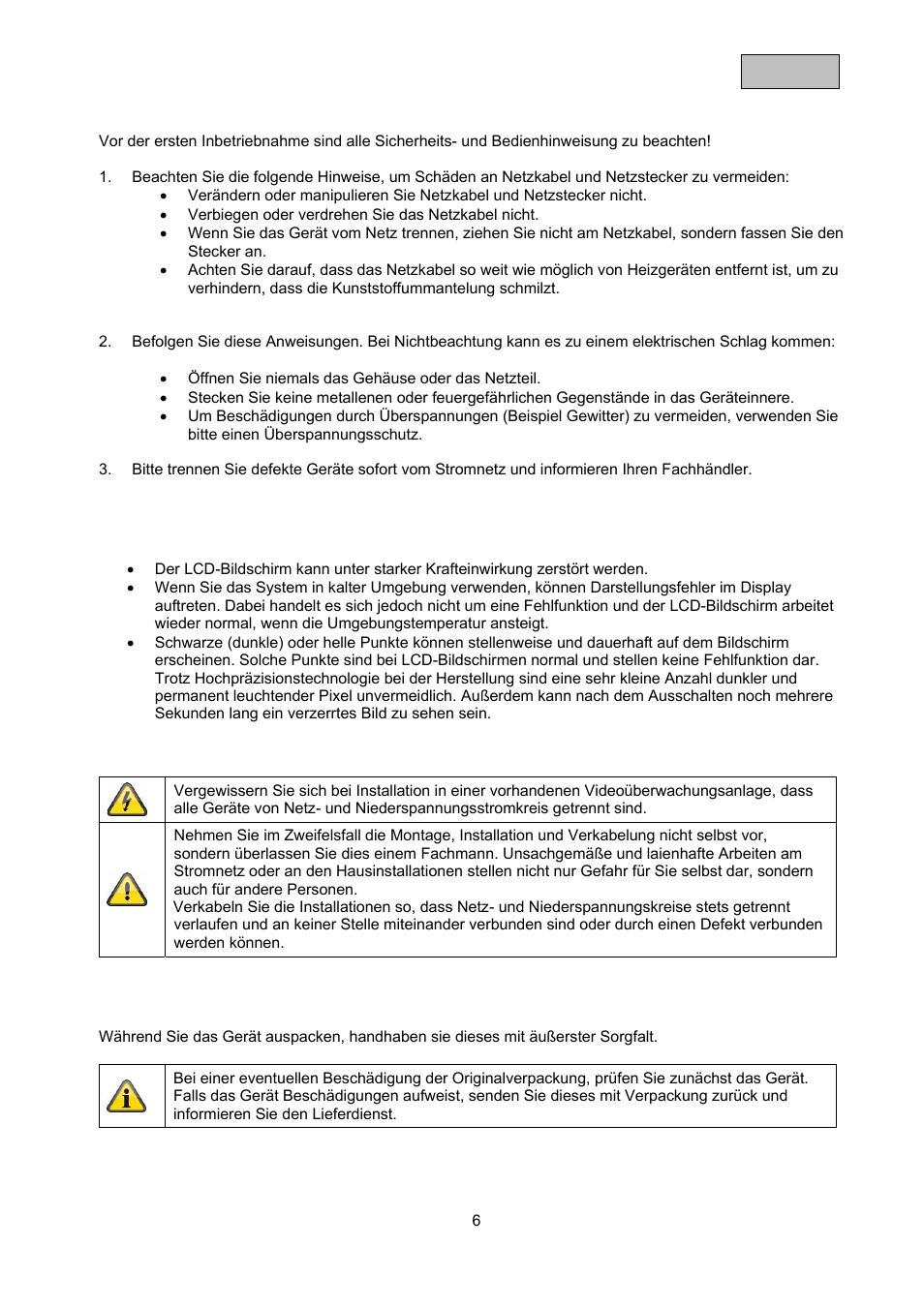 ABUS TVAC10000 User Manual | Page 6 / 92