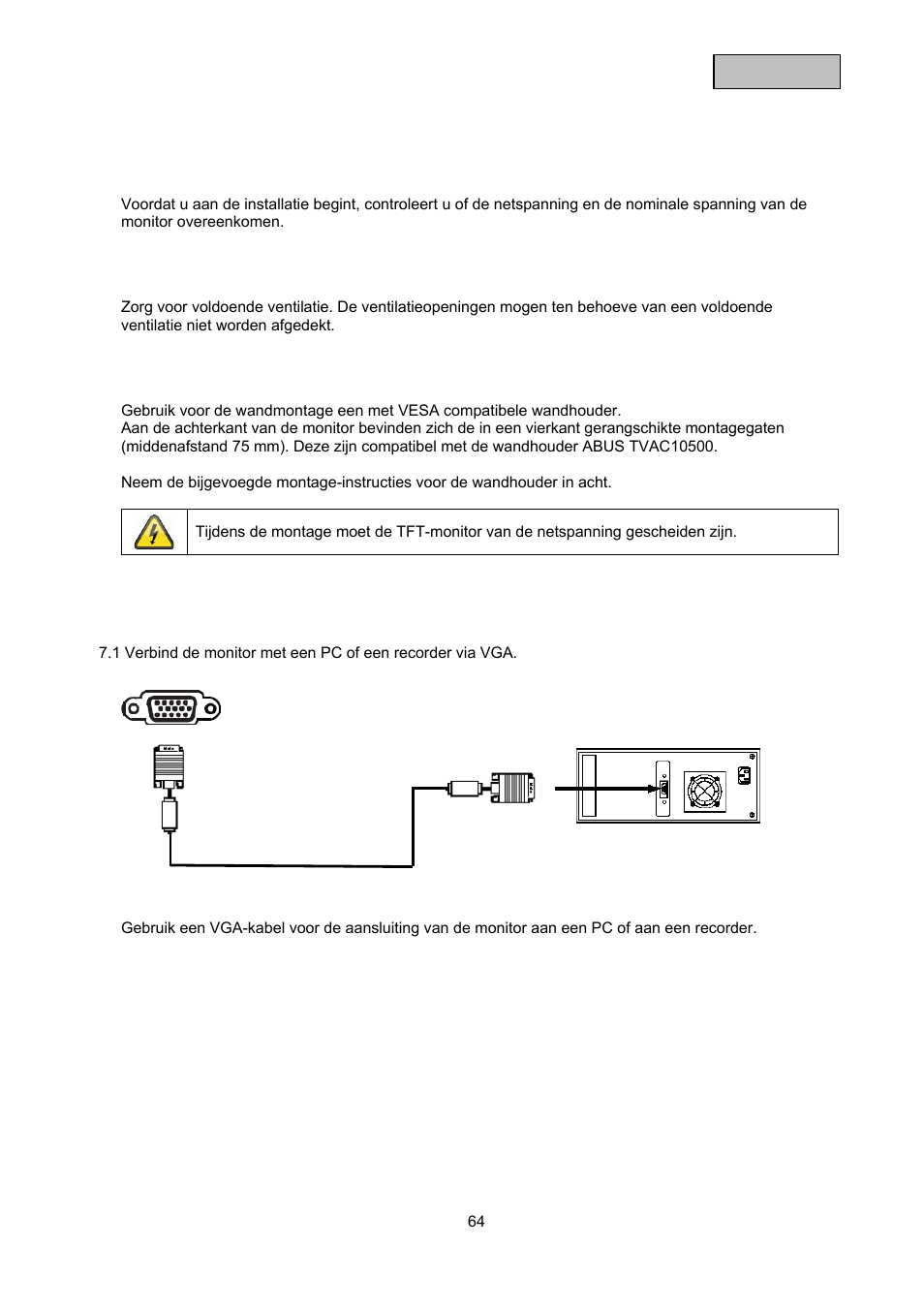 ABUS TVAC10000 User Manual | Page 64 / 92