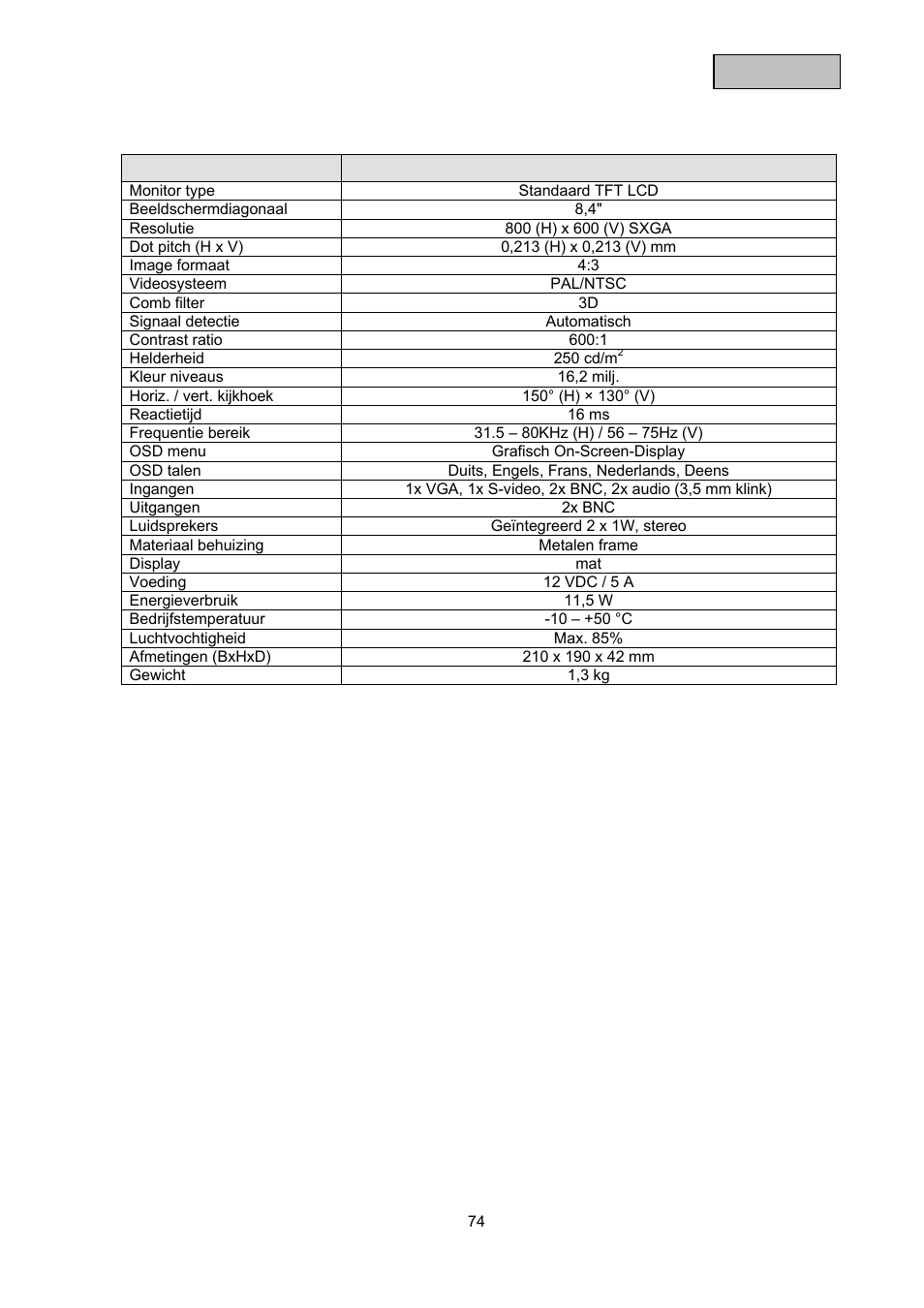 ABUS TVAC10000 User Manual | Page 74 / 92
