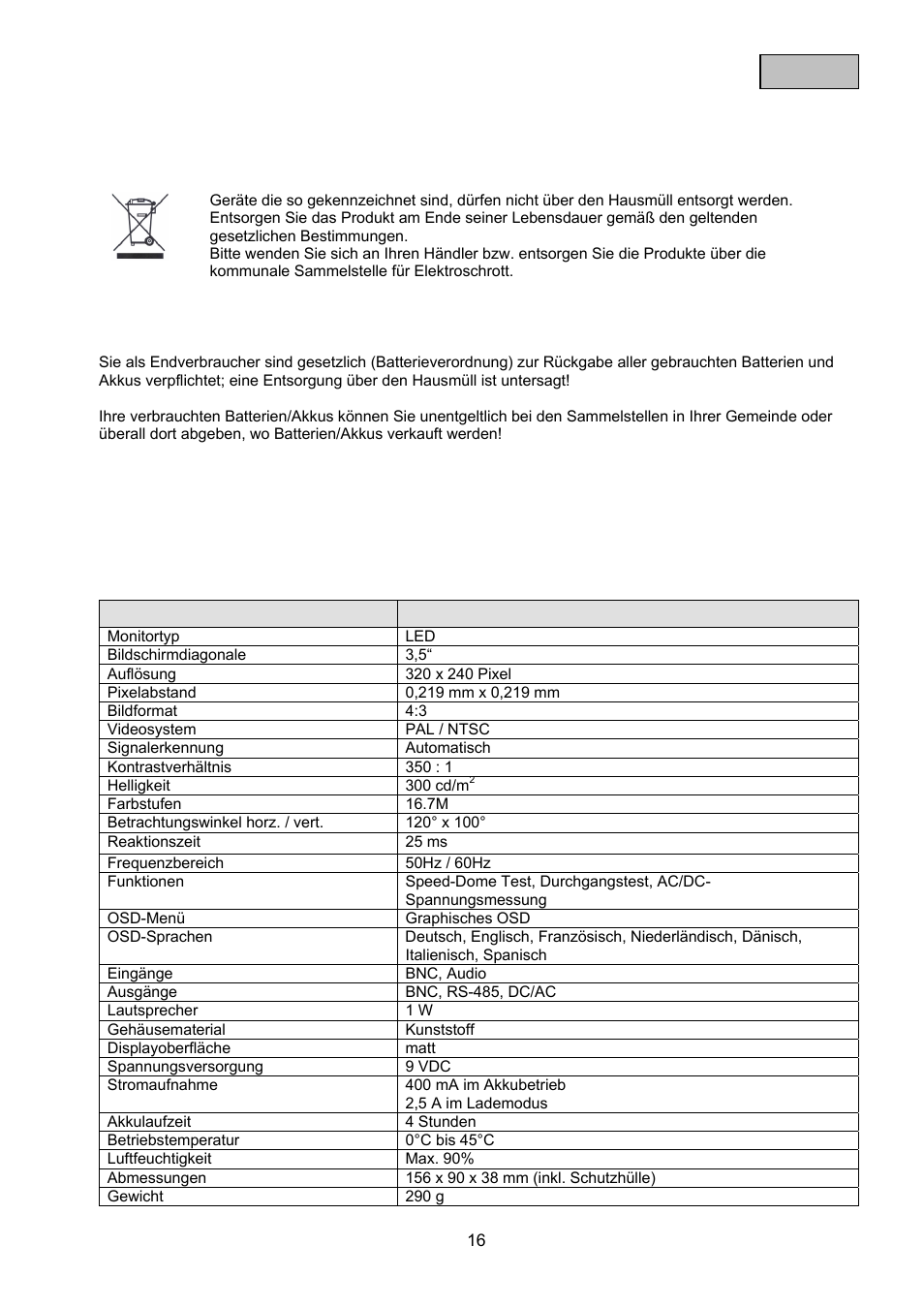 ABUS TVAC10100 User Manual | Page 16 / 76