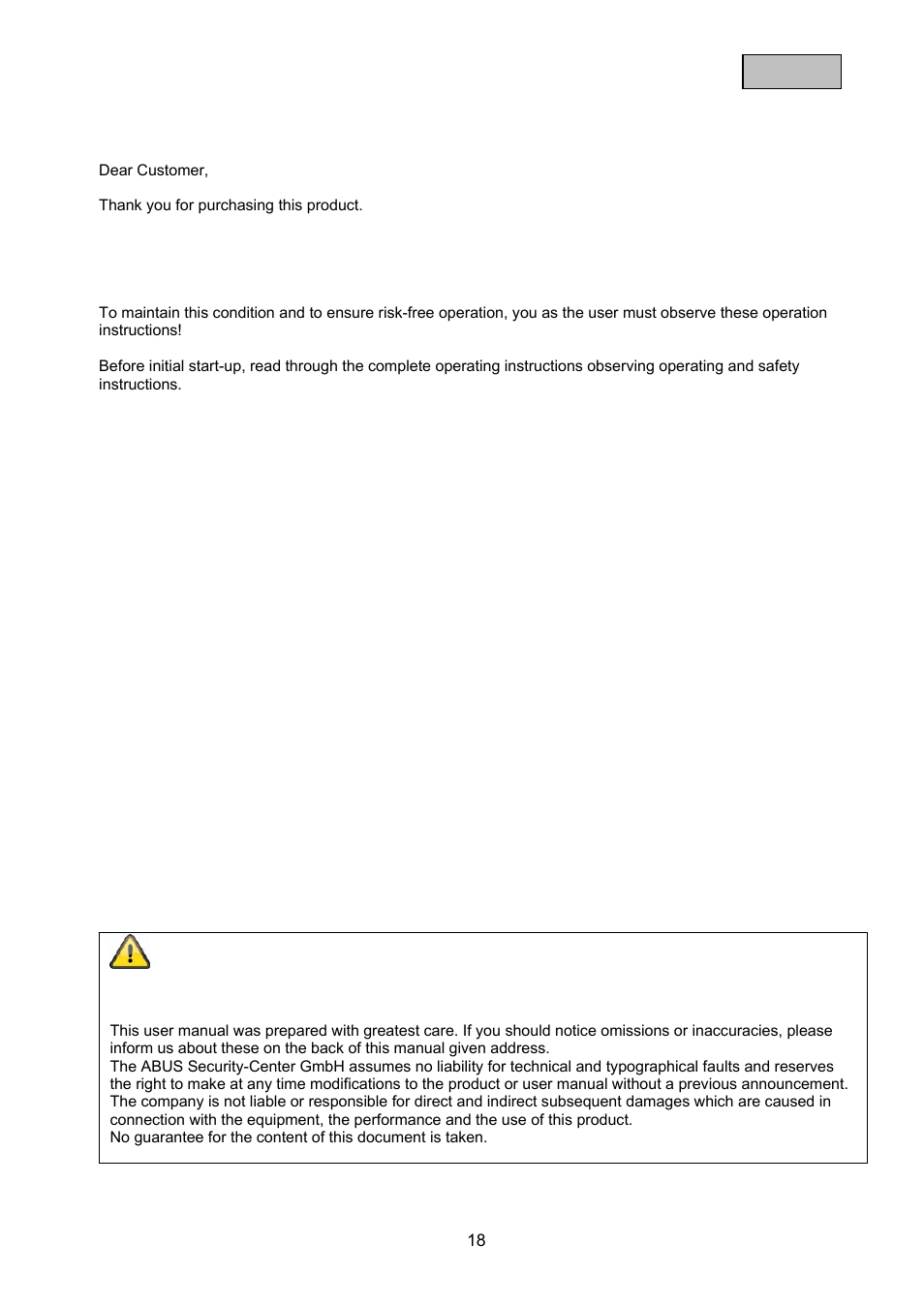 ABUS TVAC10100 User Manual | Page 18 / 76