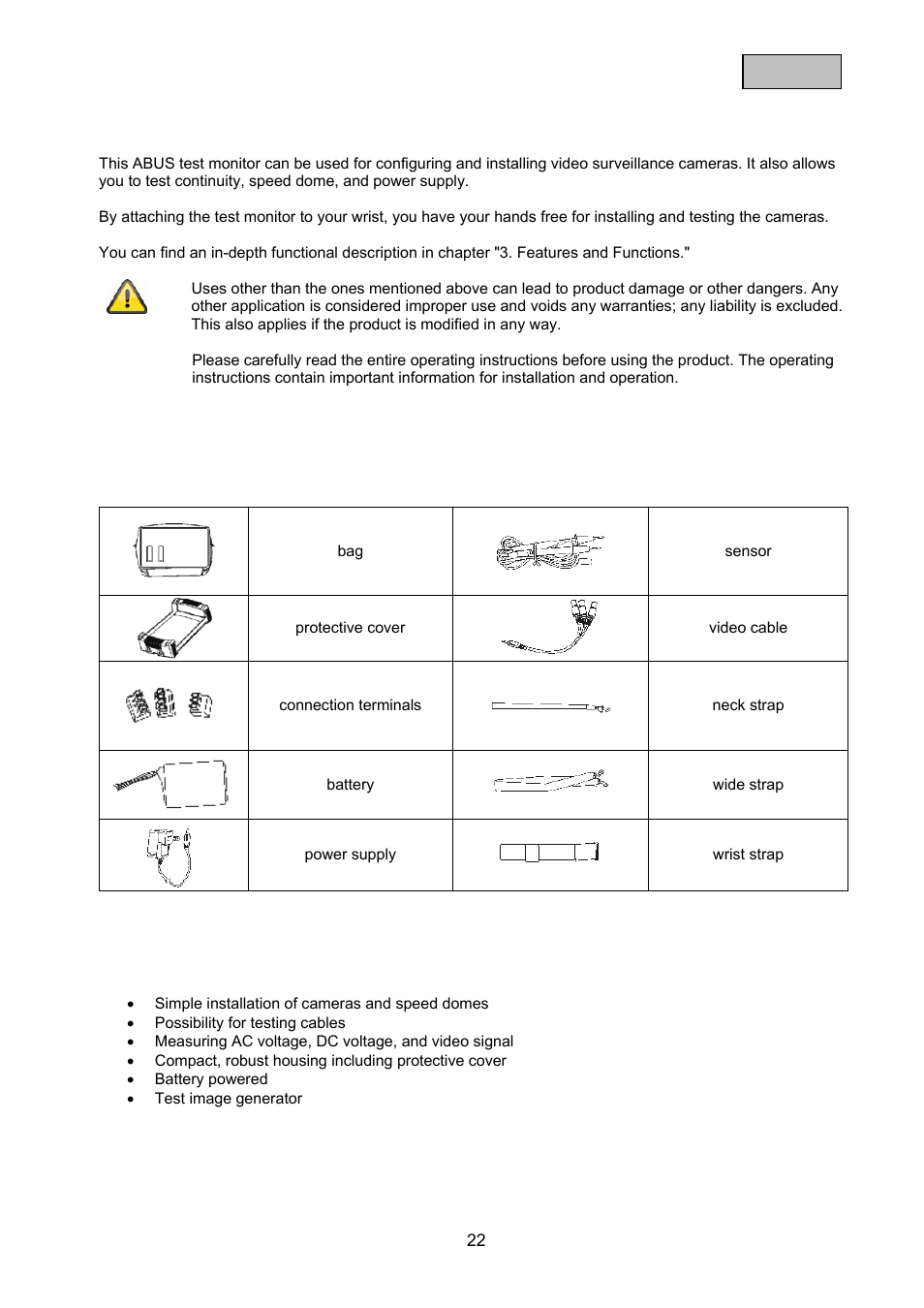 ABUS TVAC10100 User Manual | Page 22 / 76