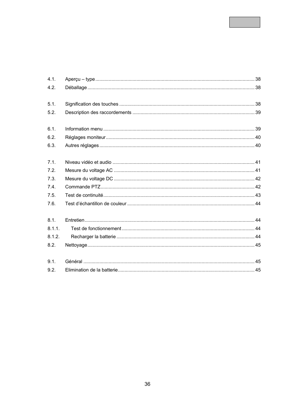 ABUS TVAC10100 User Manual | Page 36 / 76