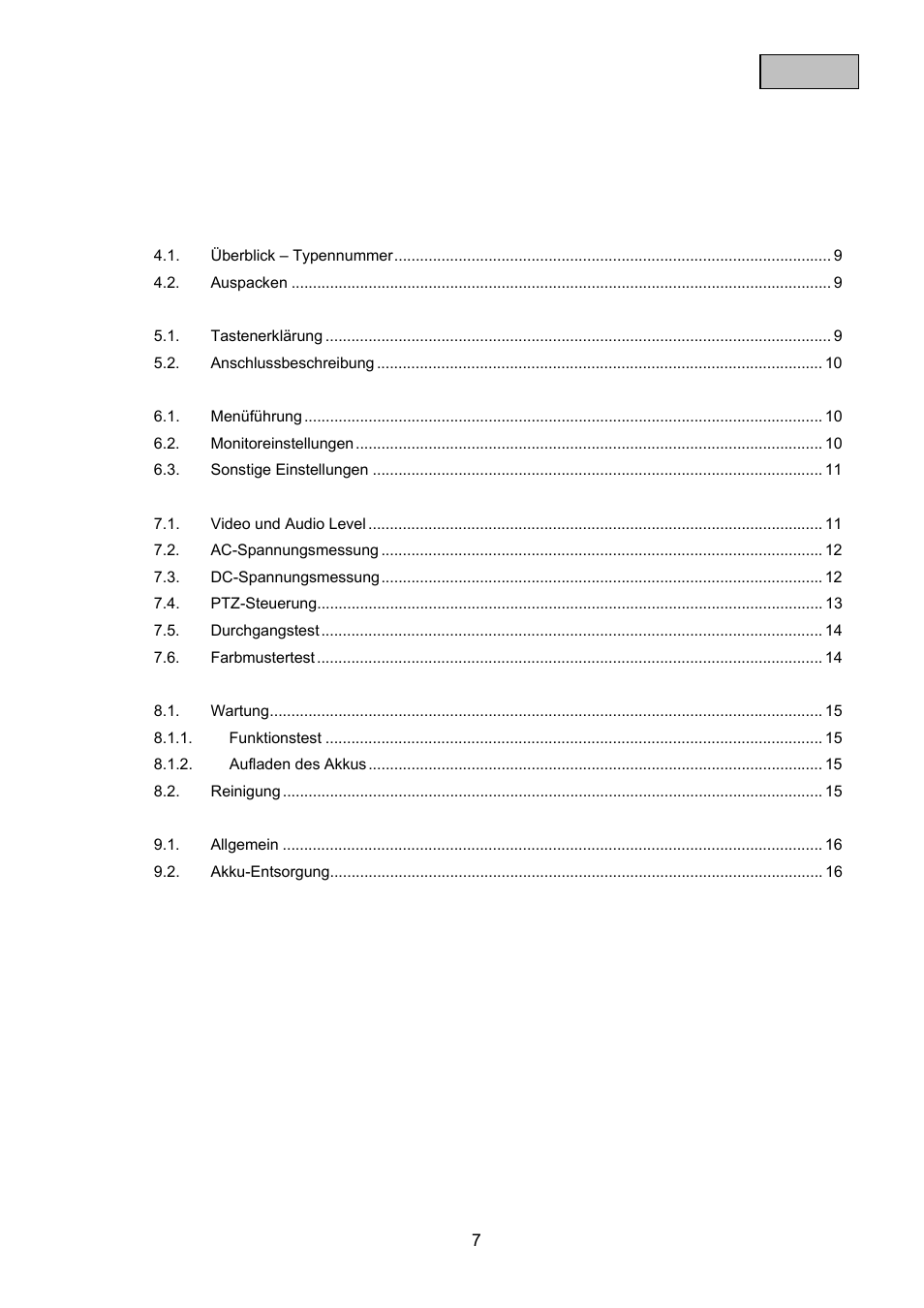 ABUS TVAC10100 User Manual | Page 7 / 76