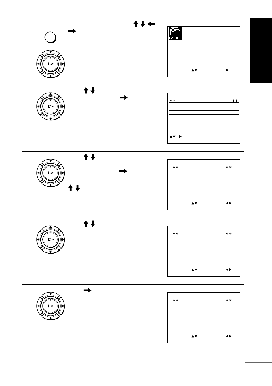Press m/m to highlight manual set up, then press, Press m/m to highlight decoder, Press , to set decoder to on, then press ok | Ge tting star te d | Sony SLV-SE210D User Manual | Page 29 / 61