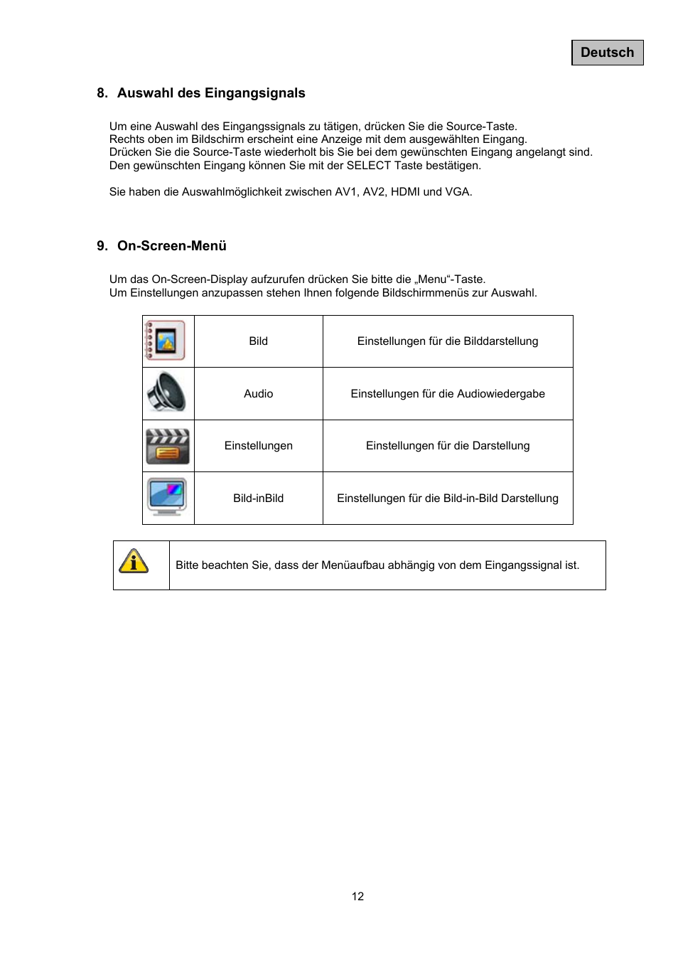 ABUS TVAC10041 Operating instructions User Manual | Page 12 / 99