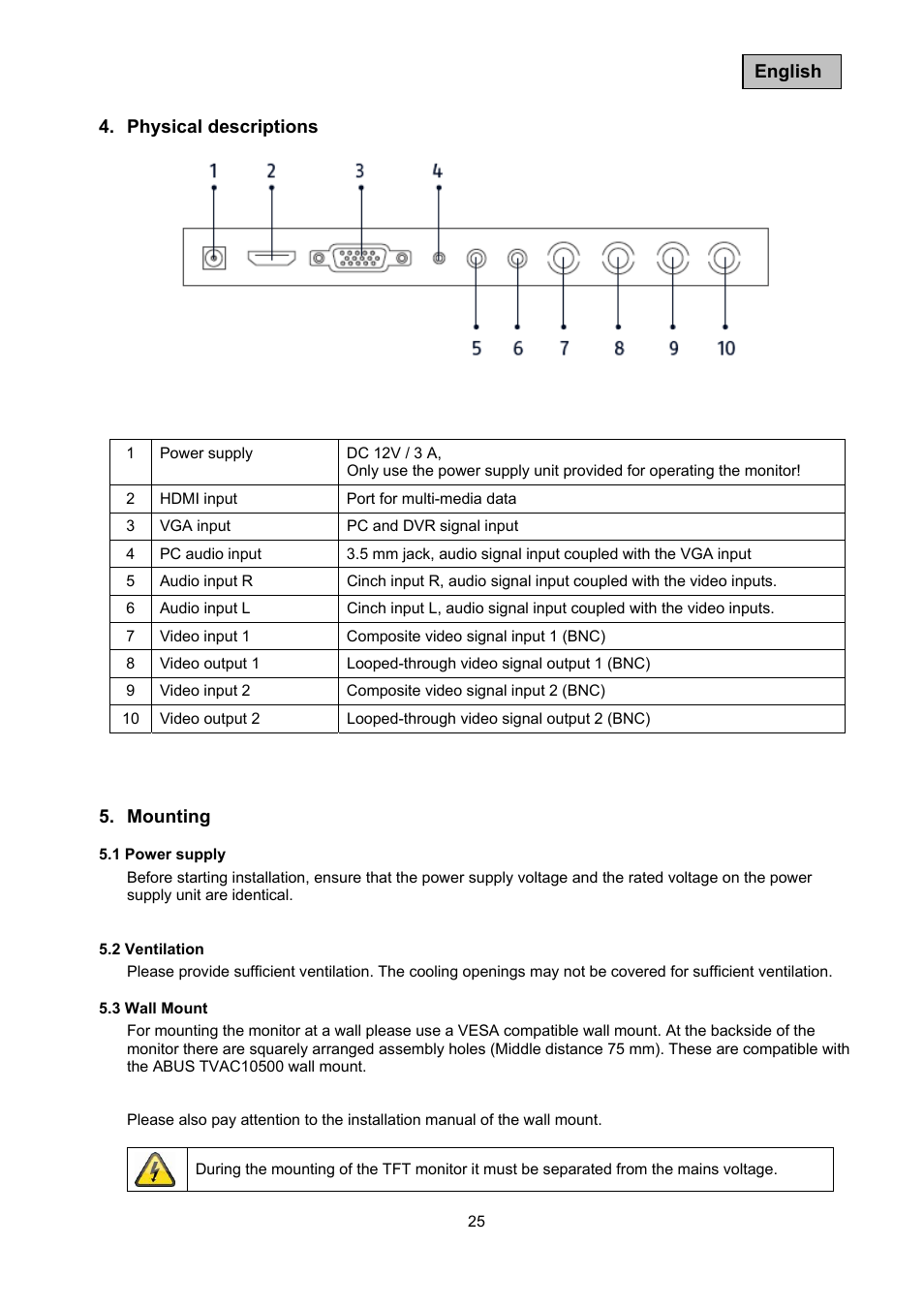 ABUS TVAC10041 Operating instructions User Manual | Page 25 / 99
