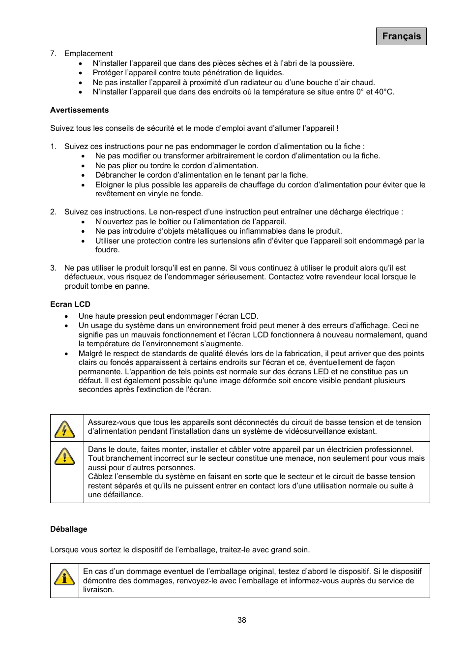 ABUS TVAC10041 Operating instructions User Manual | Page 38 / 99