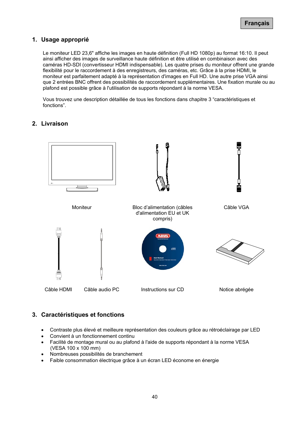 ABUS TVAC10041 Operating instructions User Manual | Page 40 / 99