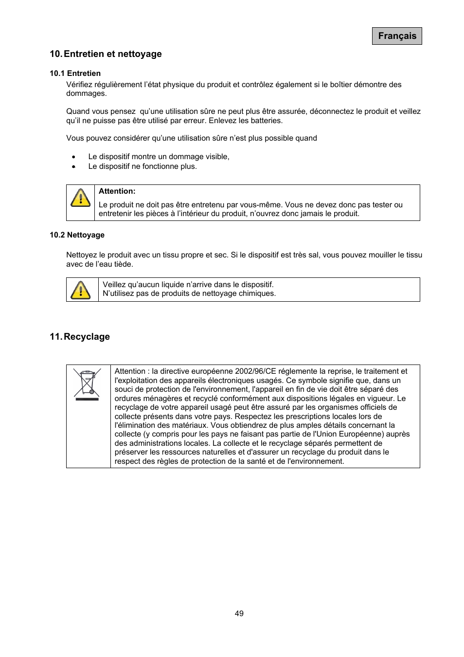 ABUS TVAC10041 Operating instructions User Manual | Page 49 / 99