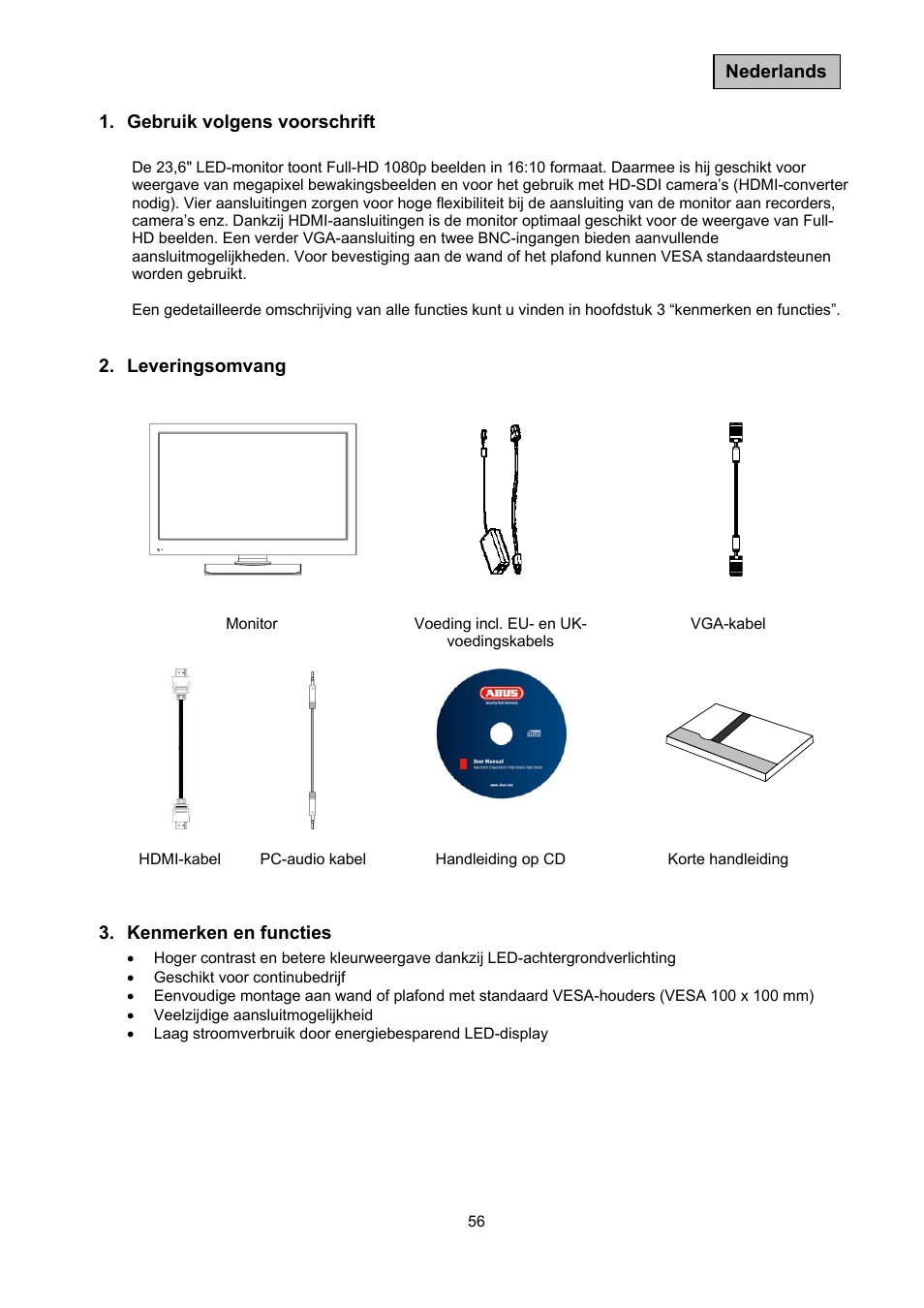 ABUS TVAC10041 Operating instructions User Manual | Page 56 / 99