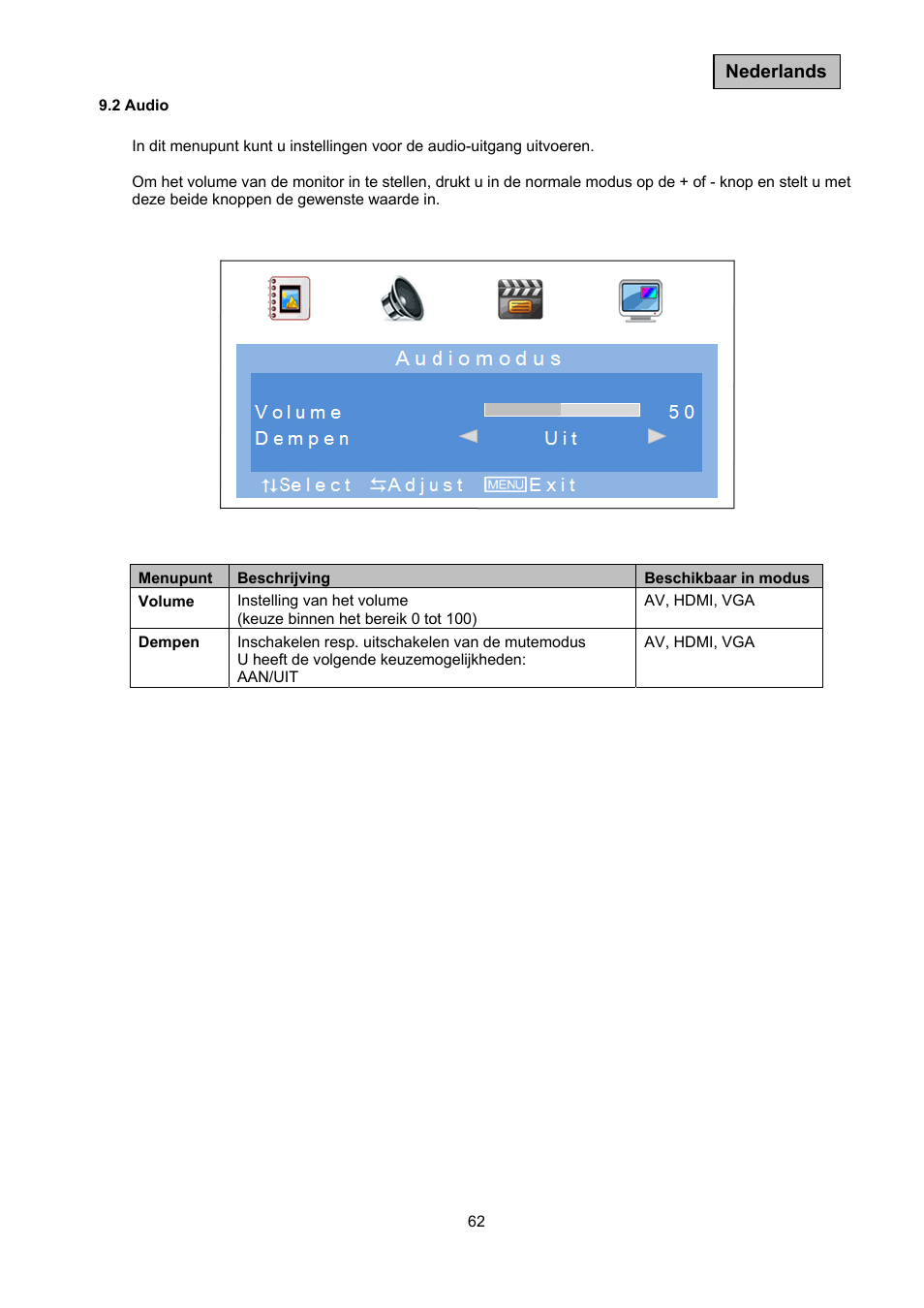 ABUS TVAC10041 Operating instructions User Manual | Page 62 / 99