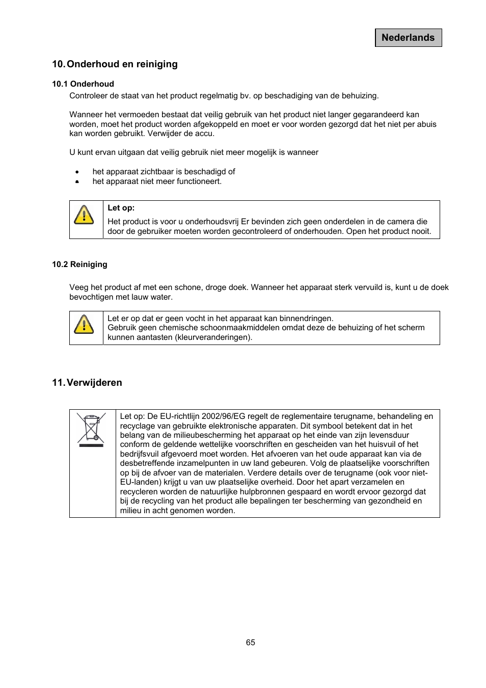 ABUS TVAC10041 Operating instructions User Manual | Page 65 / 99
