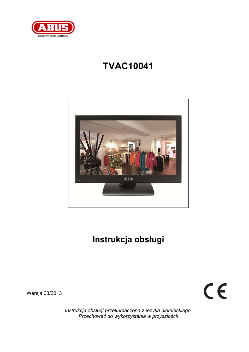 Instrukcja obsługi | ABUS TVAC10041 Operating instructions User Manual | Page 83 / 99