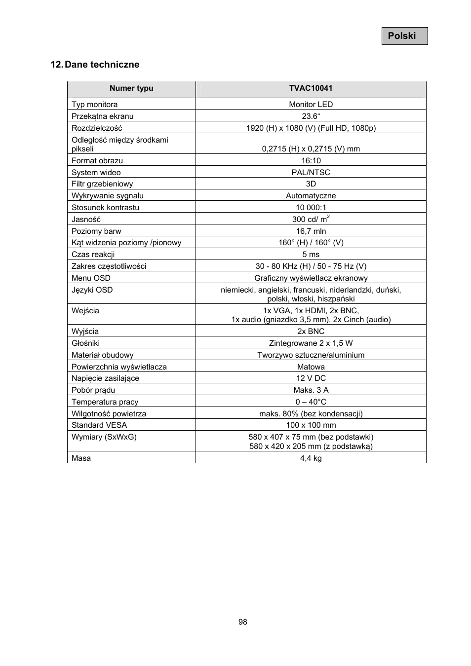 ABUS TVAC10041 Operating instructions User Manual | Page 98 / 99