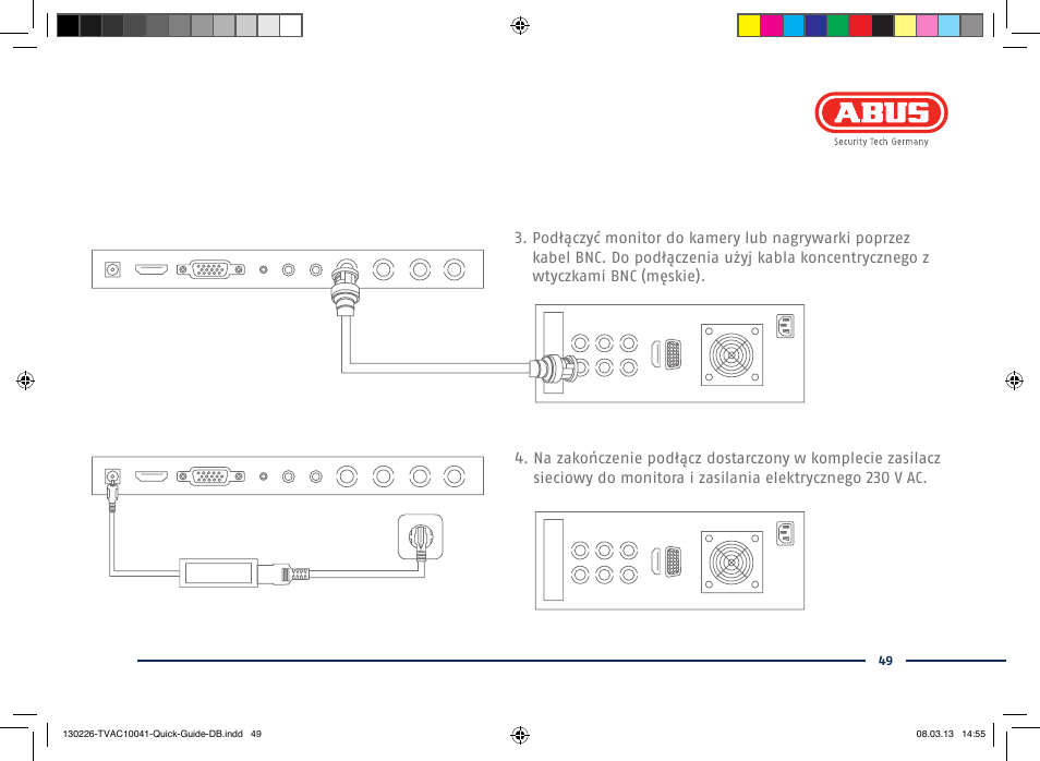 ABUS TVAC10041 Quick operating instructions User Manual | Page 49 / 50