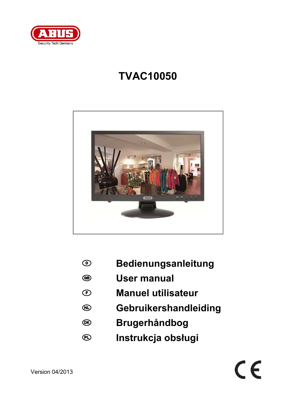 ABUS TVAC10050 Operating instructions User Manual | 117 pages