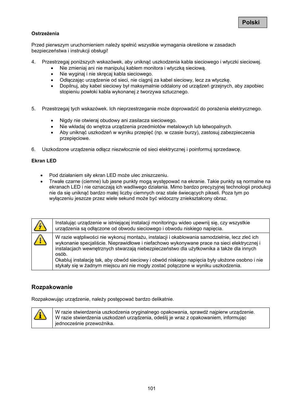 ABUS TVAC10050 Operating instructions User Manual | Page 101 / 117