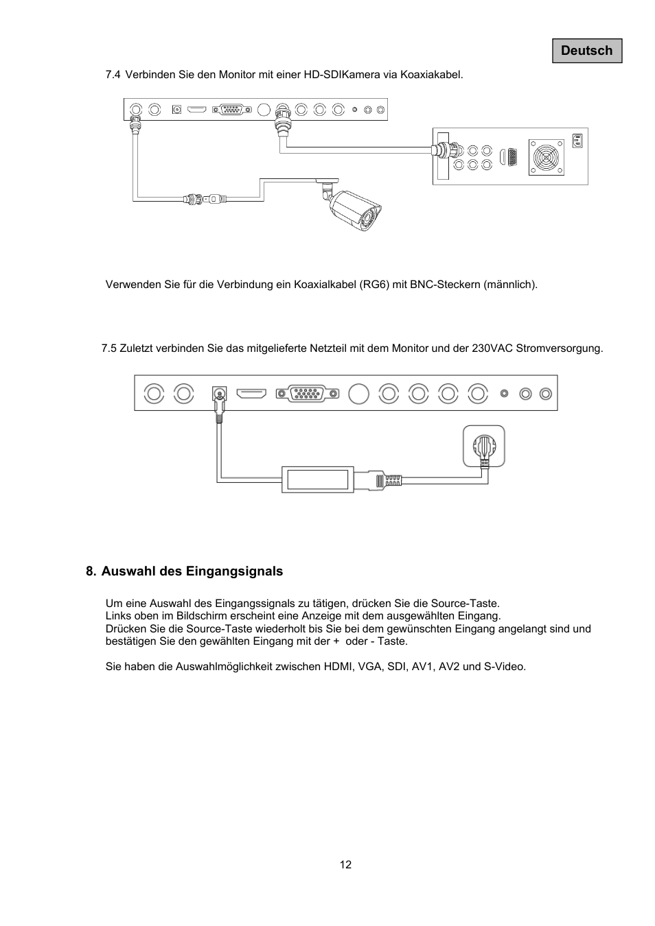 ABUS TVAC10050 Operating instructions User Manual | Page 12 / 117