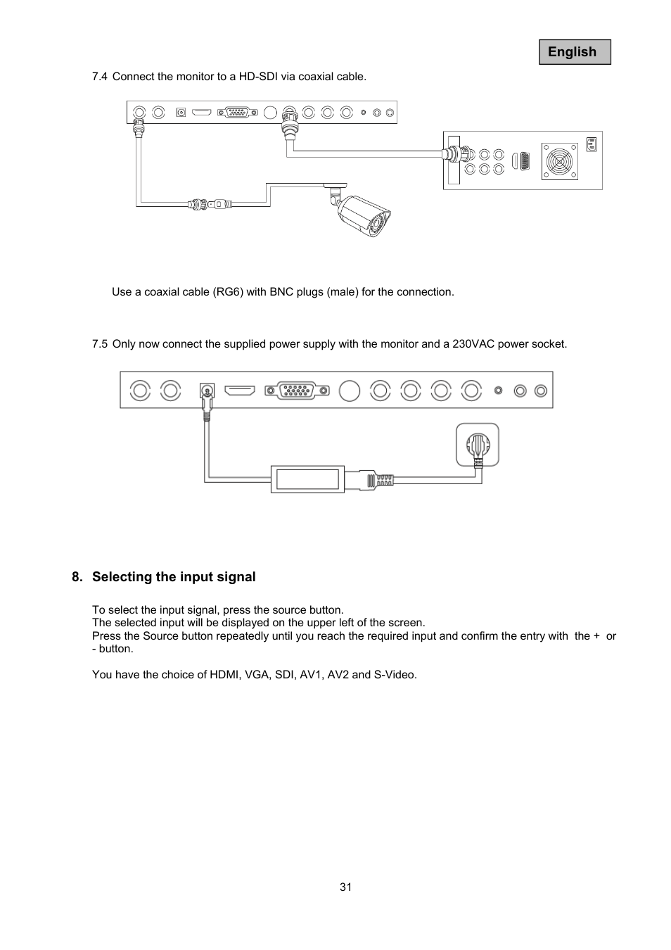 ABUS TVAC10050 Operating instructions User Manual | Page 31 / 117