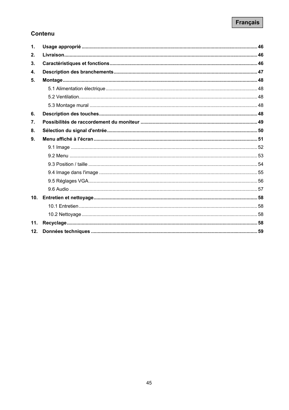 ABUS TVAC10050 Operating instructions User Manual | Page 45 / 117