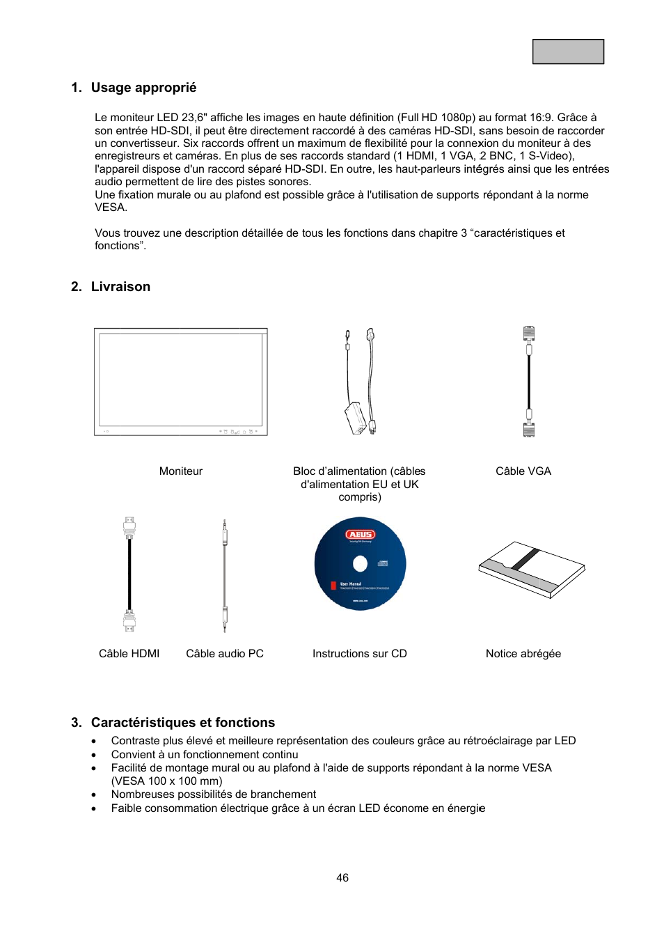 ABUS TVAC10050 Operating instructions User Manual | Page 46 / 117