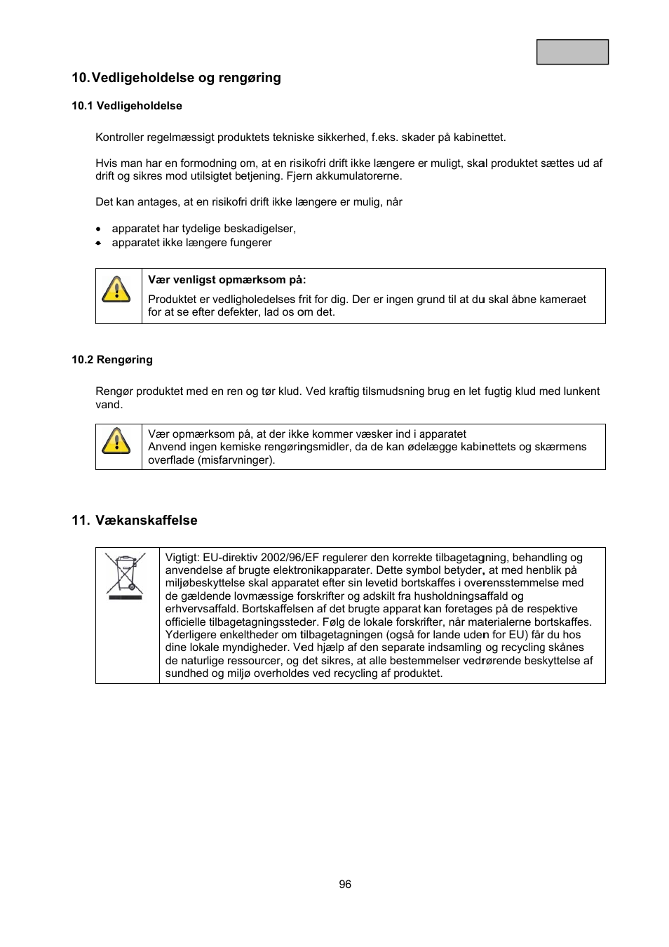 ABUS TVAC10050 Operating instructions User Manual | Page 96 / 117