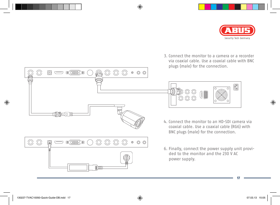 ABUS TVAC10050 Quick operating instructions User Manual | Page 17 / 50