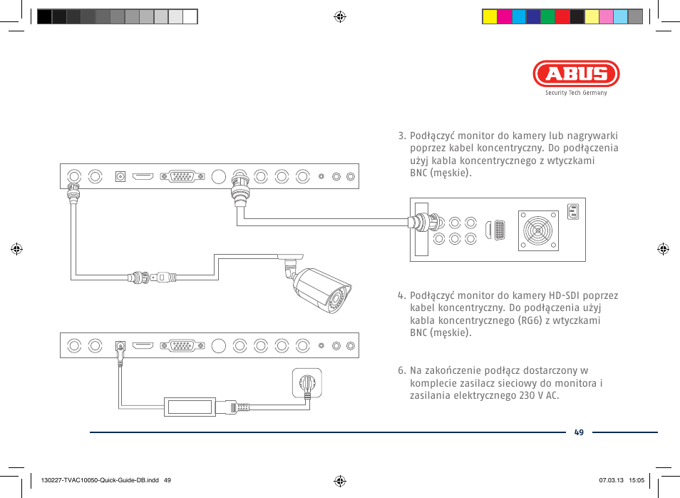 ABUS TVAC10050 Quick operating instructions User Manual | Page 49 / 50