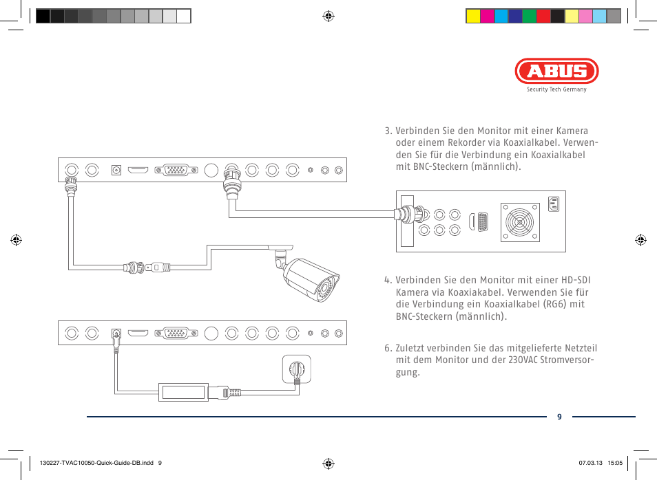 ABUS TVAC10050 Quick operating instructions User Manual | Page 9 / 50