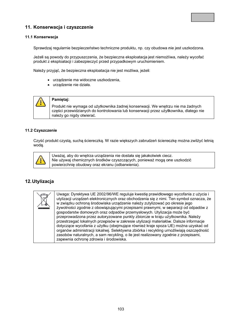 ABUS TVAC10011 Operating instructions User Manual | Page 103 / 105
