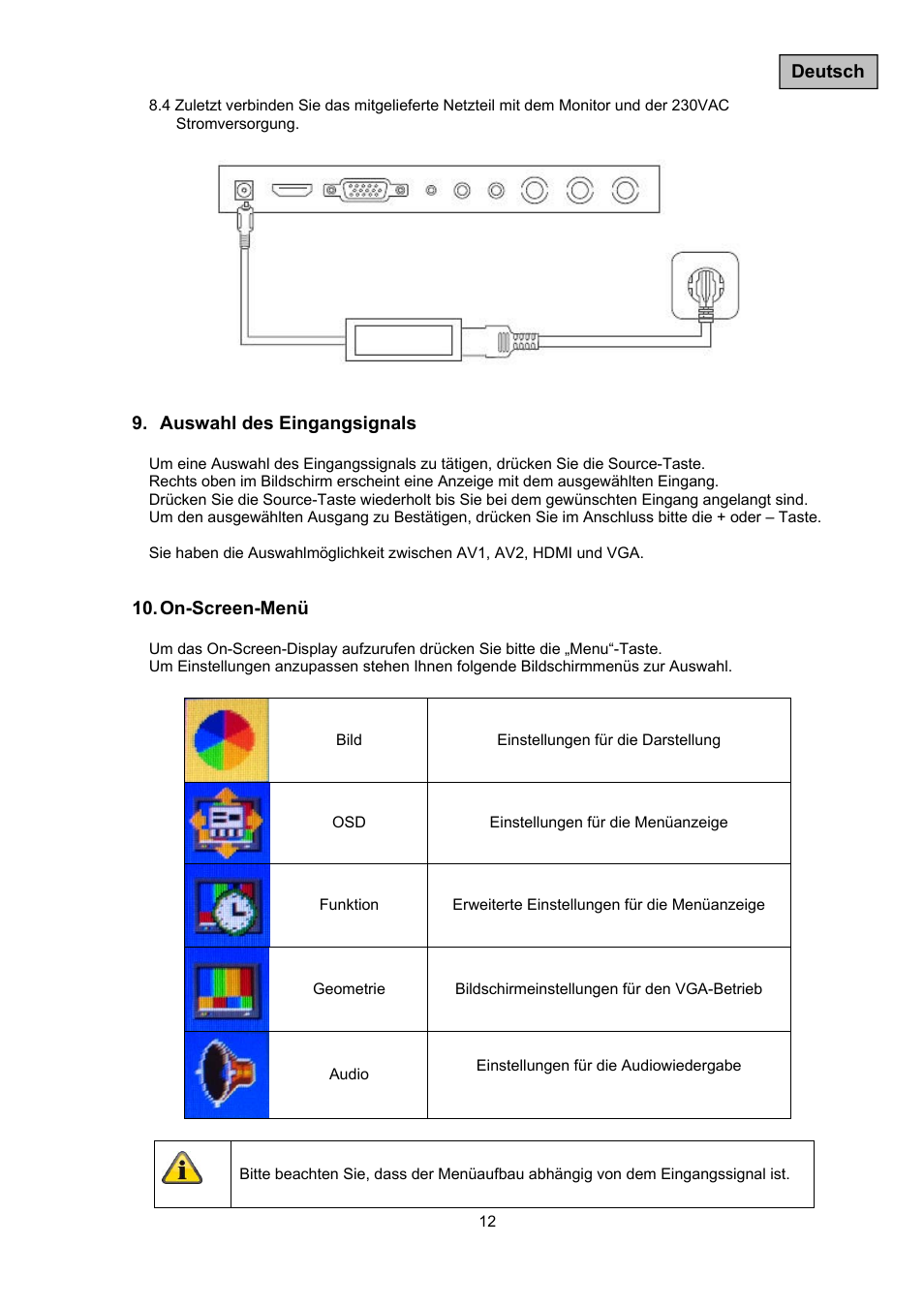 ABUS TVAC10011 Operating instructions User Manual | Page 12 / 105