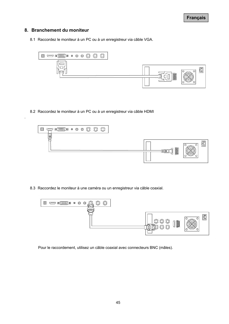 ABUS TVAC10011 Operating instructions User Manual | Page 45 / 105