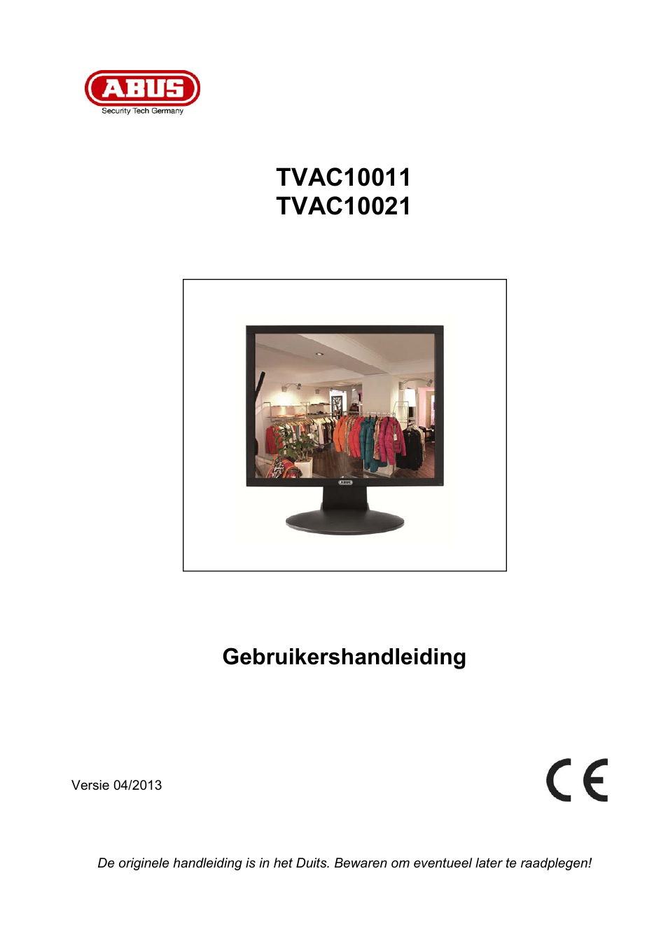 Gebruikershandleiding | ABUS TVAC10011 Operating instructions User Manual | Page 54 / 105