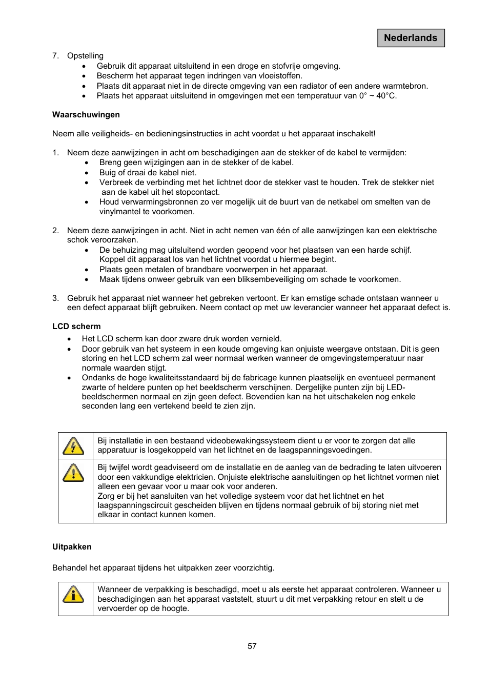 ABUS TVAC10011 Operating instructions User Manual | Page 57 / 105