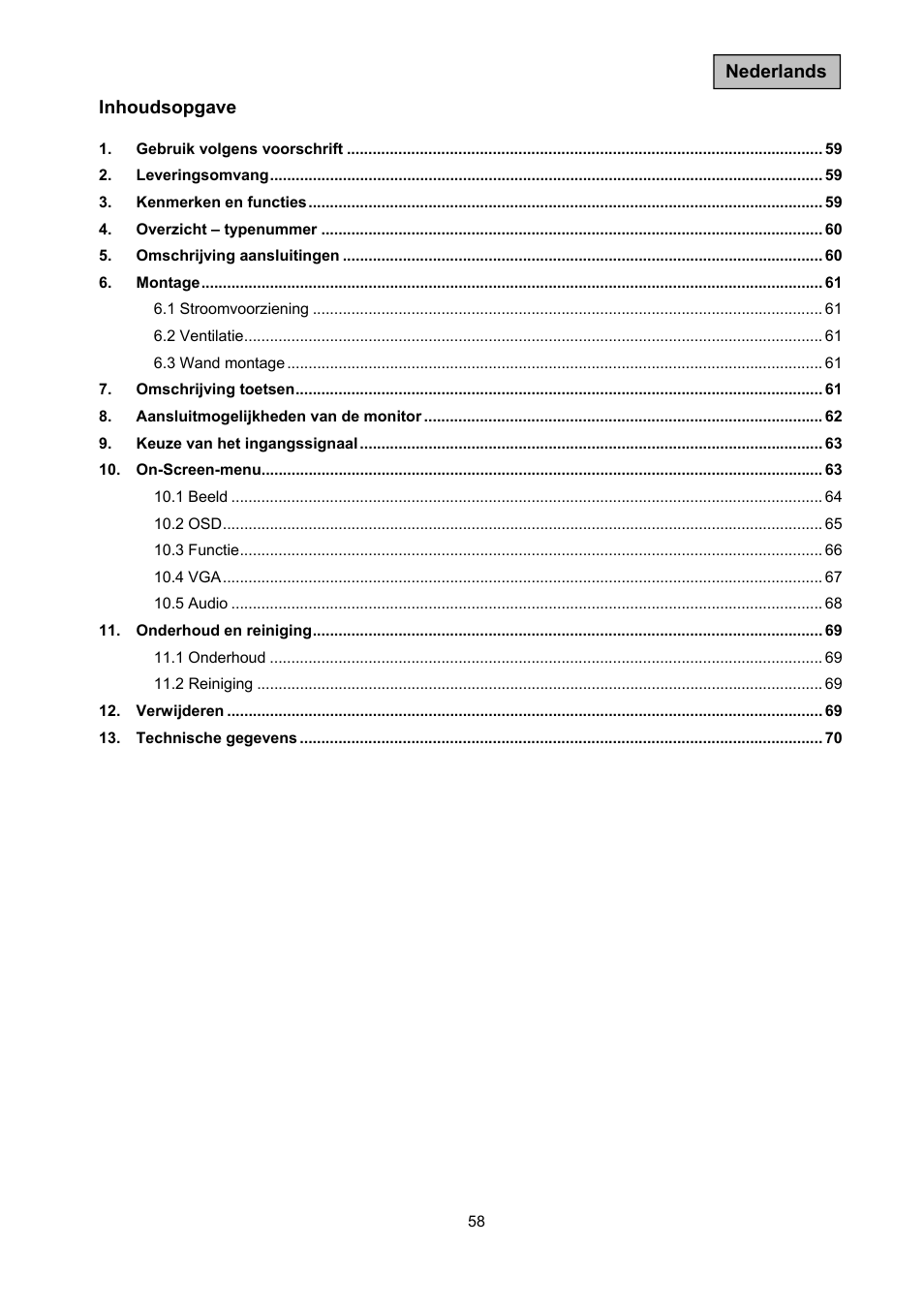 ABUS TVAC10011 Operating instructions User Manual | Page 58 / 105