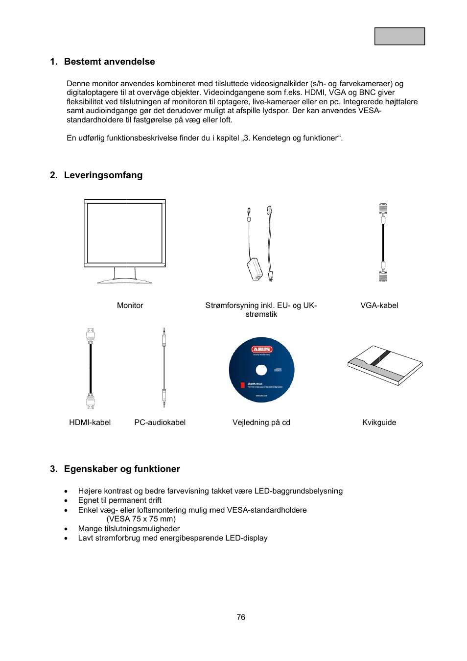 ABUS TVAC10011 Operating instructions User Manual | Page 76 / 105