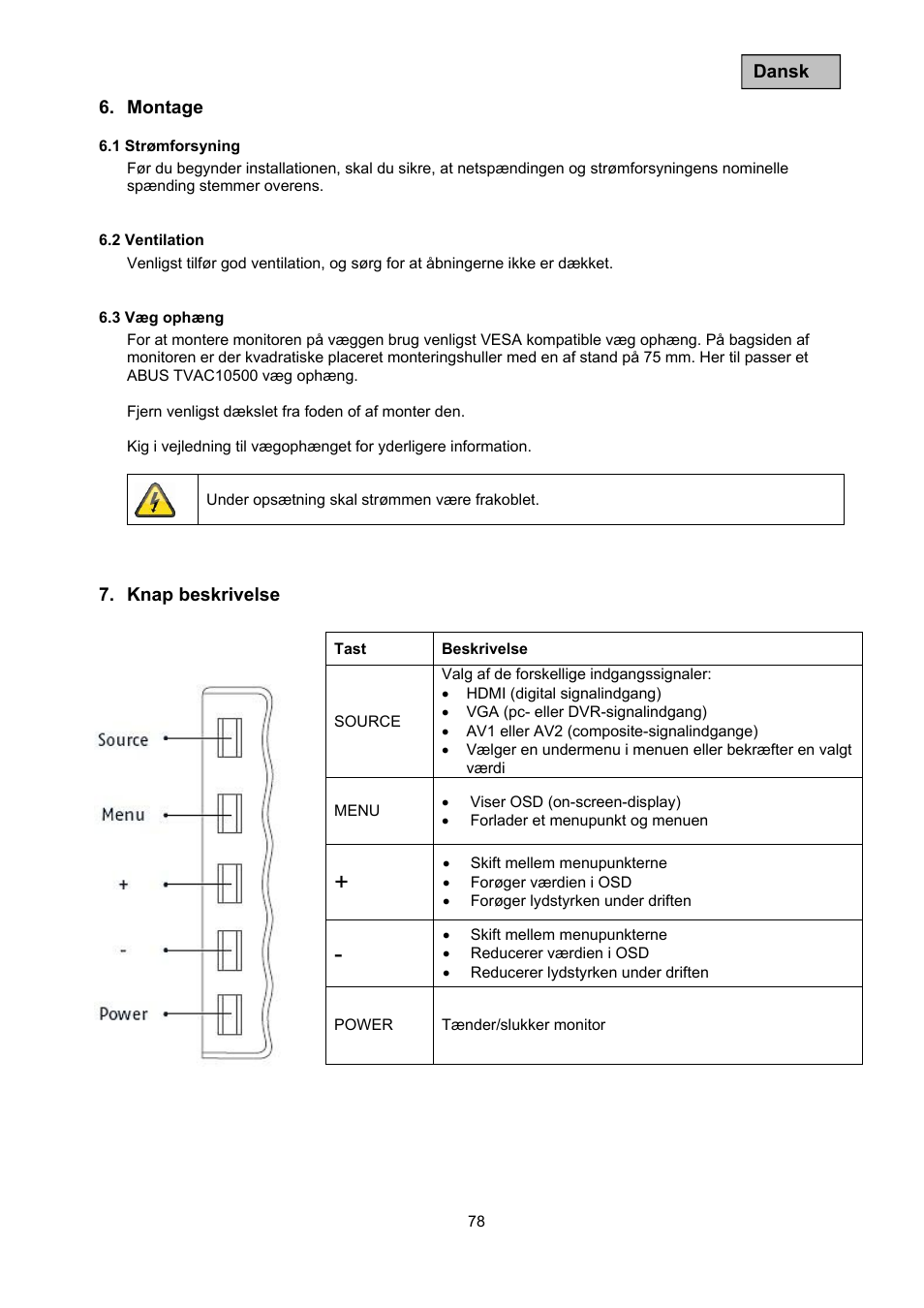 ABUS TVAC10011 Operating instructions User Manual | Page 78 / 105