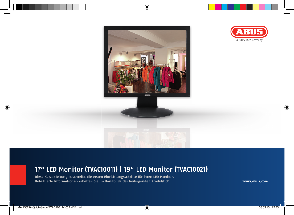 ABUS TVAC10011 Quick operating instructions User Manual | 50 pages