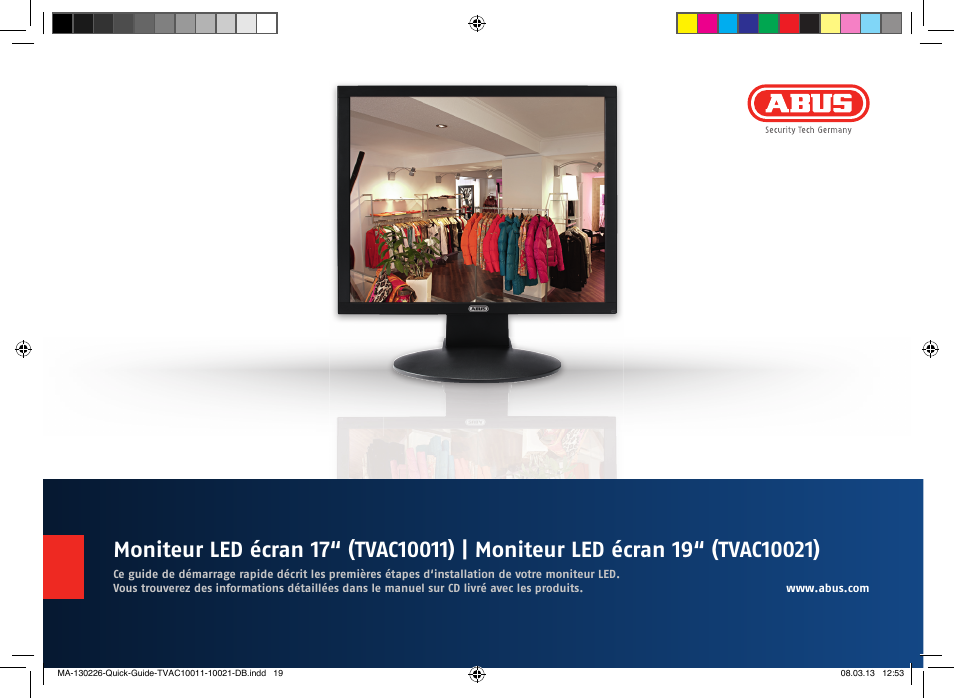 ABUS TVAC10011 Quick operating instructions User Manual | Page 19 / 50