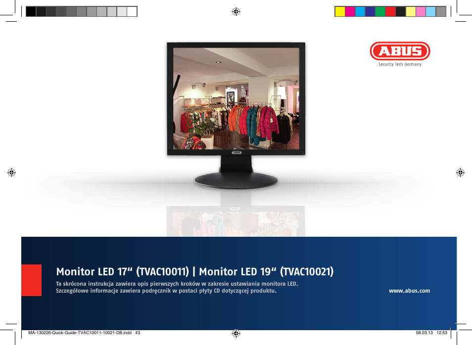 ABUS TVAC10011 Quick operating instructions User Manual | Page 43 / 50