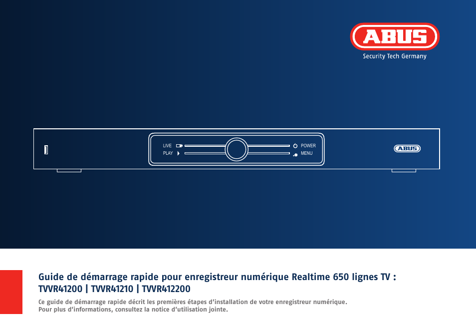 ABUS TVVR41210 Quick operating instructions User Manual | Page 31 / 87