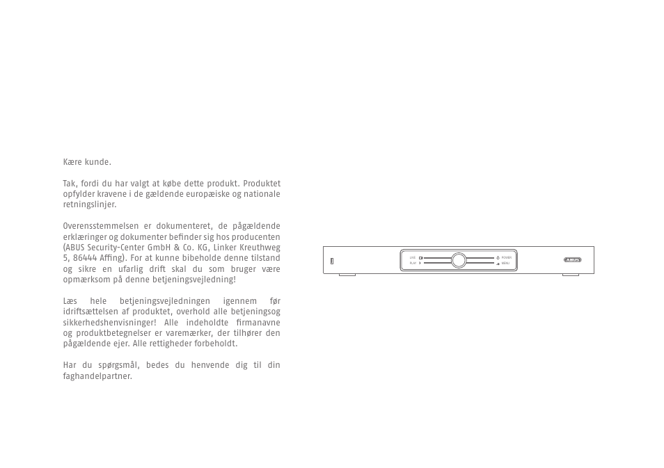 ABUS TVVR41210 Quick operating instructions User Manual | Page 58 / 87