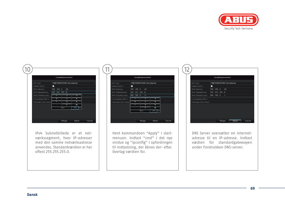 ABUS TVVR41210 Quick operating instructions User Manual | Page 69 / 87